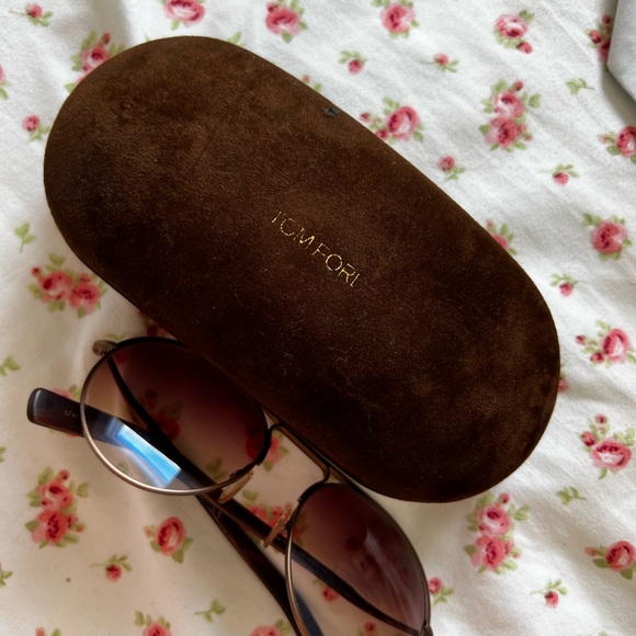 Tom Ford Dark Brown Sunglasses with Case main image 3